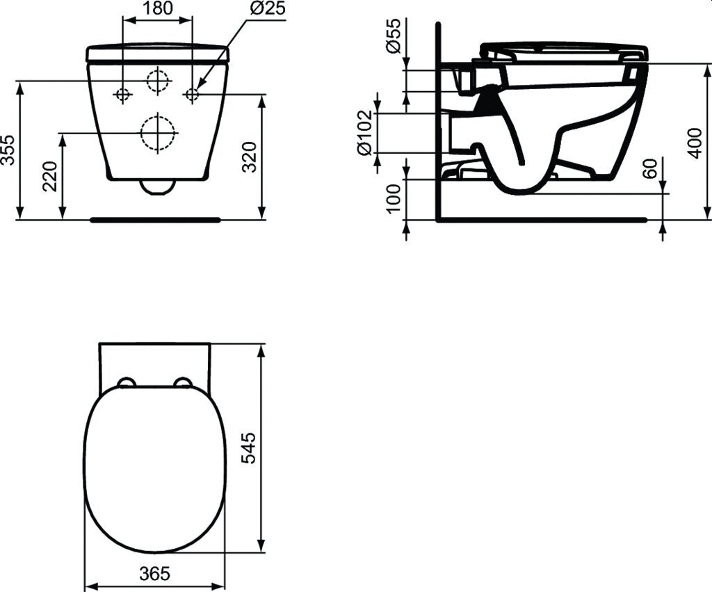 Komplektas: pakabinamas klozetas Ideal Standard WC Connect RIM, lėtai nusileidžiantis dangtis, rėmas Prosys Eco WC, baltas mygtukas E803501 / E772401 / E2332AC kaina ir informacija | Klozetai | pigu.lt