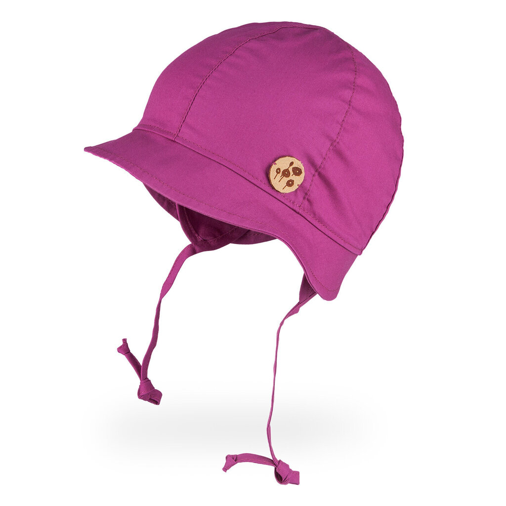 Vienguba kepurė su raišteliais mergaitėms TuTu, bordinė цена и информация | Kepurės, pirštinės, kaklaskarės kūdikiams | pigu.lt