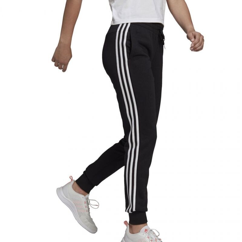 Adidas moteriškos sportinės kelnės Essentials Slim Tapered Cuffed Pant W GM8733, juodos kaina ir informacija | Sportinė apranga moterims | pigu.lt