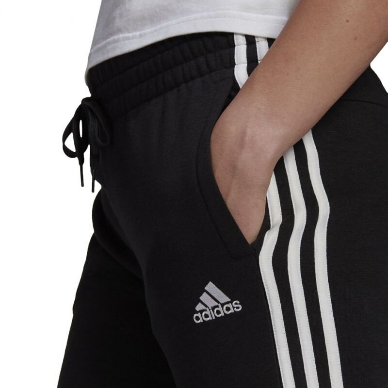 Adidas moteriškos sportinės kelnės Essentials Slim Tapered Cuffed Pant W GM8733, juodos цена и информация | Sportinė apranga moterims | pigu.lt