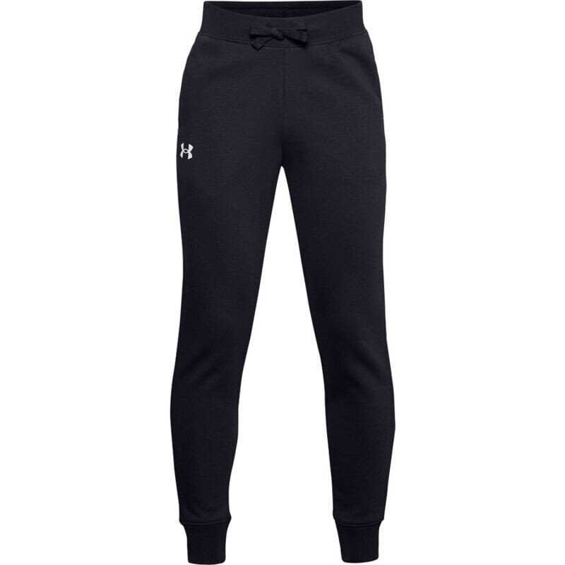 Kelnės vaikams Under Armor Y Rival Cotton Pants Jr 1357634 001, juodos kaina ir informacija | Kelnės berniukams | pigu.lt