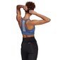 Sportinė liemenėlė moterims Adidas 3-Stripes Sport Bra Top W GL3808, mėlyna kaina ir informacija | Liemenėlės | pigu.lt