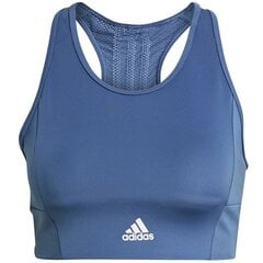 Sportinė liemenėlė moterims Adidas 3-Stripes Sport Bra Top W GL3808, mėlyna kaina ir informacija | Adidas Apatinis trikotažas moterims | pigu.lt