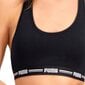 Sportinė liemenėlė moterims Puma Racer Back Top 1P Hang Sports Bra W 907862 04, juoda цена и информация | Sportinė apranga moterims | pigu.lt