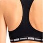 Sportinė liemenėlė moterims Puma Racer Back Top 1P Hang Sports Bra W 907862 04, juoda цена и информация | Sportinė apranga moterims | pigu.lt