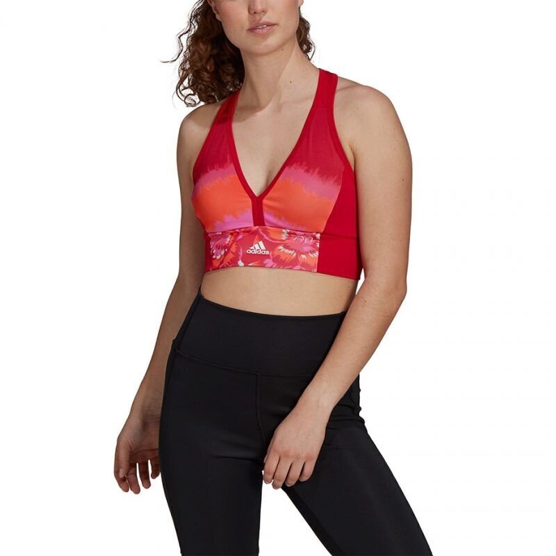 Sportinė liemenėlė moterims Adidas Farm All-Over-Print Bra Top Aeroready W GM7144 kaina ir informacija | Sportinė apranga moterims | pigu.lt