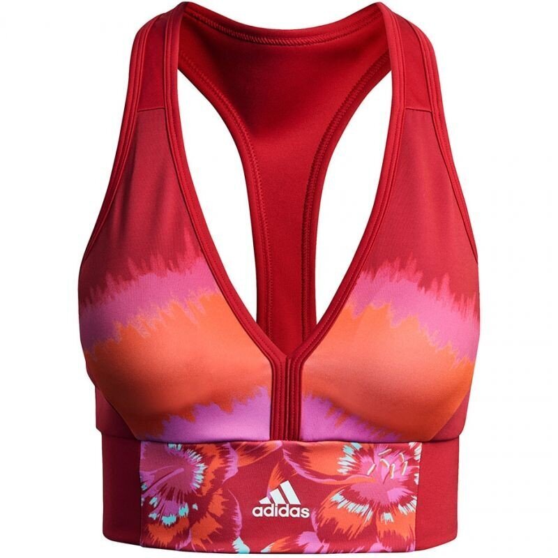 Sportinė liemenėlė moterims Adidas Farm All-Over-Print Bra Top Aeroready W GM7144 kaina ir informacija | Sportinė apranga moterims | pigu.lt