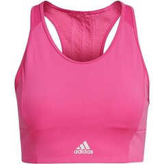 Спортивный бюстгальтер для женщин Adidas 3-Stripes Sport Bra Top W GU9645, розовый цена и информация | Бюстгальтеры | pigu.lt