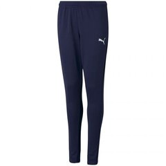 Sportinės kelnės vaikams Puma team Rise Poly Training Pants Junior 657391 0, mėlynos6 kaina ir informacija | Kelnės berniukams | pigu.lt