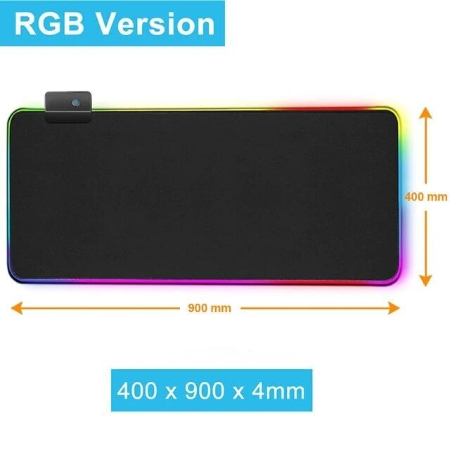 RGB XL, juoda kaina ir informacija | Pelės | pigu.lt