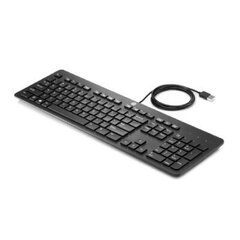 HP USB Keyboard  (2013 black design) - RUS цена и информация | Клавиатуры | pigu.lt