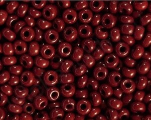 Чешский бисер Opaque, бордовый цвет (93300) 6/0, 50 гр. цена и информация | Принадлежности для изготовления украшений, бисероплетения | pigu.lt
