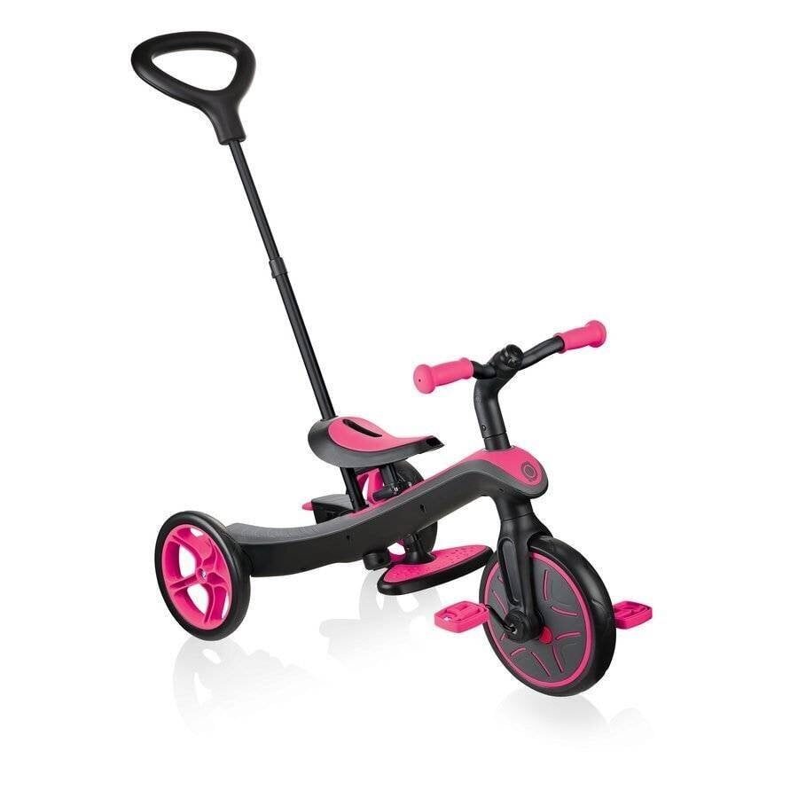 Paspirtukas Globber Trike Explorer 4in1, rožinis, 632-110 kaina ir informacija | Triratukai | pigu.lt