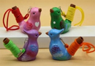 Spalvotas keramikinis paukščių garso instrumentas Terre coloured ceramic bird kaina ir informacija | Perkusija | pigu.lt
