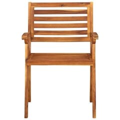 Sodo kėdės, 2 vnt, rudos kaina ir informacija | Lauko kėdės, foteliai, pufai | pigu.lt