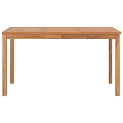 Sodo valgomojo stalas, 140x80x77 cm, rudas kaina ir informacija | Lauko stalai, staliukai | pigu.lt