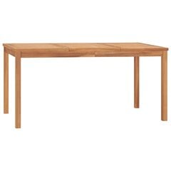 Sodo valgomojo stalas, 160x80x77 cm, rudas kaina ir informacija | Lauko stalai, staliukai | pigu.lt