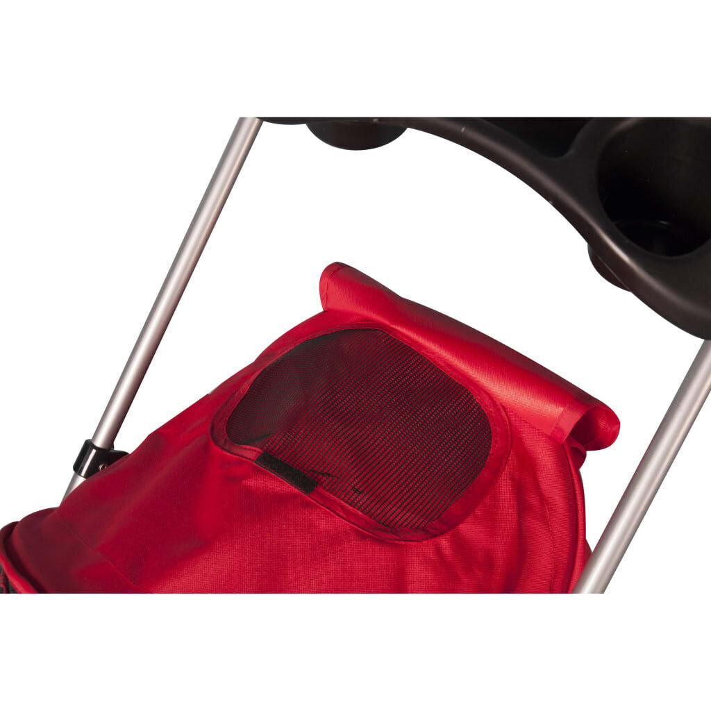 Flamingo vežimėlis šunims, 89x37x87cm, raudonas kaina ir informacija | Transportavimo narvai, krepšiai | pigu.lt