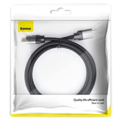 Kabelis Baseus Enjoyment 4K HDMI 2m pilkai juodas CAKSX-C0G kaina ir informacija | Adapteriai, USB šakotuvai | pigu.lt