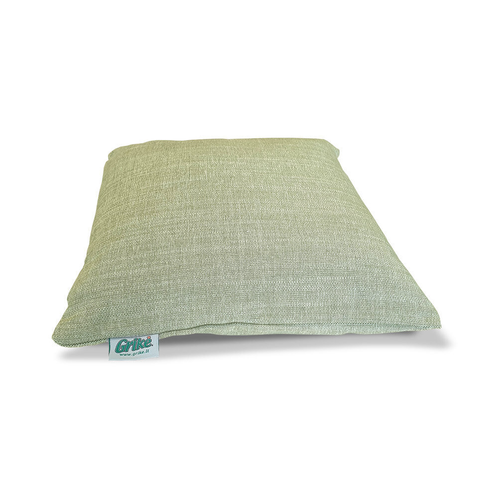 Grikių lukštų pagalvėlė 35×35 cm, žalsva, Grikė kaina ir informacija | Sėdmaišiai ir pufai | pigu.lt