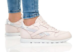 Kedai mergaitėms Reebok Classic Leather, rožiniai kaina ir informacija | Sportiniai batai vaikams | pigu.lt