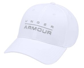 Шапка мужская Under Armour Mens Woodmark STR Cap, белая цена и информация | Мужские шарфы, шапки, перчатки | pigu.lt