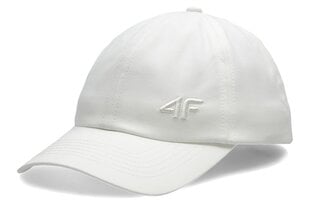 Kepurė su snapeliu moterims 4F H4L20 CAD008, balta kaina ir informacija | 4F Aksesuarai moterims | pigu.lt