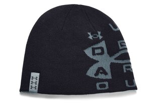 Шляпа для мужчин и женщин Under Armour Billboard Reversible Beanie, черная цена и информация | Женские шапки | pigu.lt