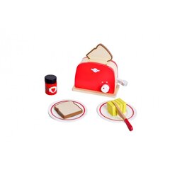 Деревянный игрушечный тостер Retro Classic World, 12 деталей цена и информация | Игрушки для девочек | pigu.lt