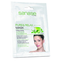 Маска для лица - зеленый чай (очищающая) POSTQUAM SANASE Pure Relax Mask 10 мл цена и информация | Маски для лица, патчи для глаз | pigu.lt