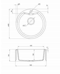 Deante granitinė virtuvinė plautuvė Deante Solis ZRS G803, Metallic graphite kaina ir informacija | Virtuvinės plautuvės | pigu.lt