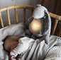 Migdukas su naktine lempa ir rožiniu triukšmu Moonie zuikis, kreminis kaina ir informacija | Žaislai kūdikiams | pigu.lt