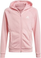 Adidas Cпортивные костюмы G Hooded Co Ts Black Pink цена и информация | Брюки для девочки, бирюзовые | pigu.lt