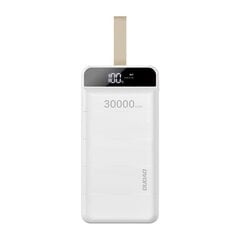 Внешний аккумулятор Dudao 30000 мАч 3x USB, со светодиодом, белый (K8s + white) цена и информация | Зарядные устройства Power bank | pigu.lt