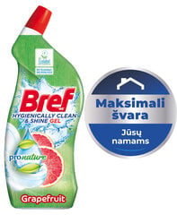 Чистящее средство для унитаза BREF PRONATURE Grapefruit 700мл цена и информация | Bref Кухонные товары, товары для домашнего хозяйства | pigu.lt