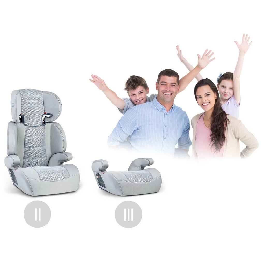 Automobilinė kėdutė Ricokids Sandro, 15-36 kg, grey kaina ir informacija | Autokėdutės | pigu.lt