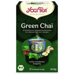 Yogi Tea Green Chai зеленый пряный чай, 17 шт. цена и информация | Чай | pigu.lt