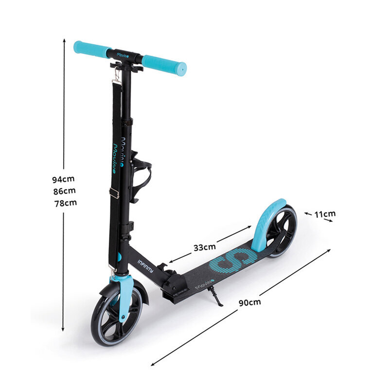 Paspirtukas Movino Infinity Scooter Teal, mėlynas kaina ir informacija | Paspirtukai | pigu.lt