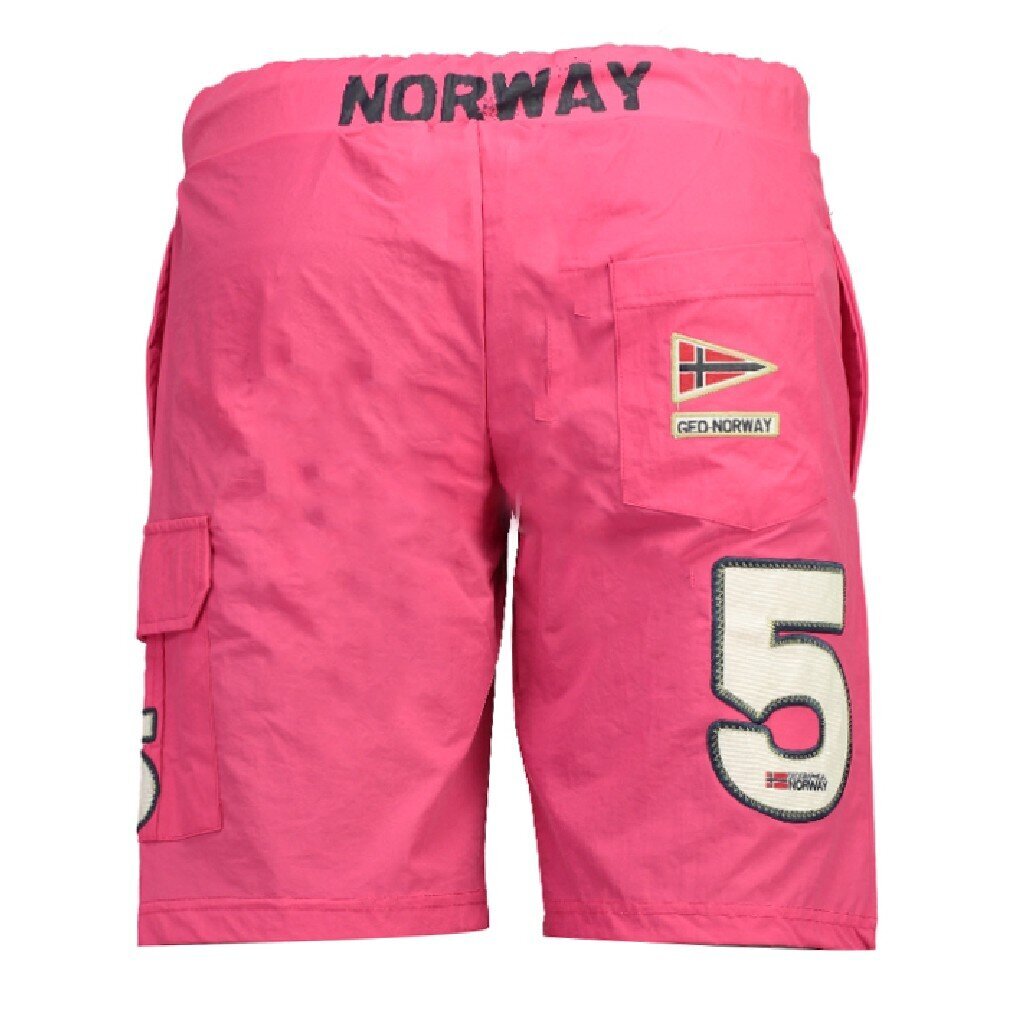Paplūdimio šortai vyrams Geographical Norway, Quorban, rožiniai цена и информация | Maudymosi šortai, glaudės | pigu.lt