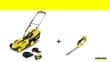 Karcher vejapjovės ir žolės žirklių komplektas LMO 18-36 Battery Set + GSH 18-20 Battery kaina ir informacija | Vejapjovės, žoliapjovės | pigu.lt