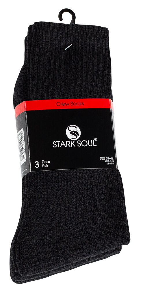 Sportinės kojinės vyrams Stark Soul Essential 2091, 3 poros, juodos kaina ir informacija | Vyriškos kojinės | pigu.lt