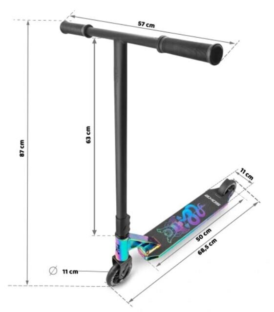 Triukinis paspirtukas Soke XTR Street 2 цена и информация | Paspirtukai | pigu.lt