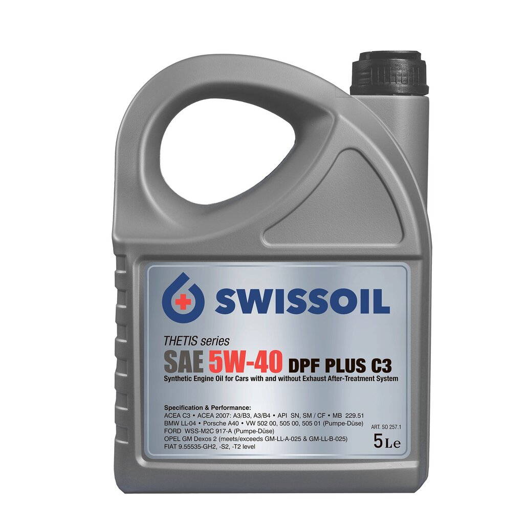 SAE 5W-40 DPF PLUS C3 variklių alyva, 5L kaina ir informacija | Variklinės alyvos | pigu.lt