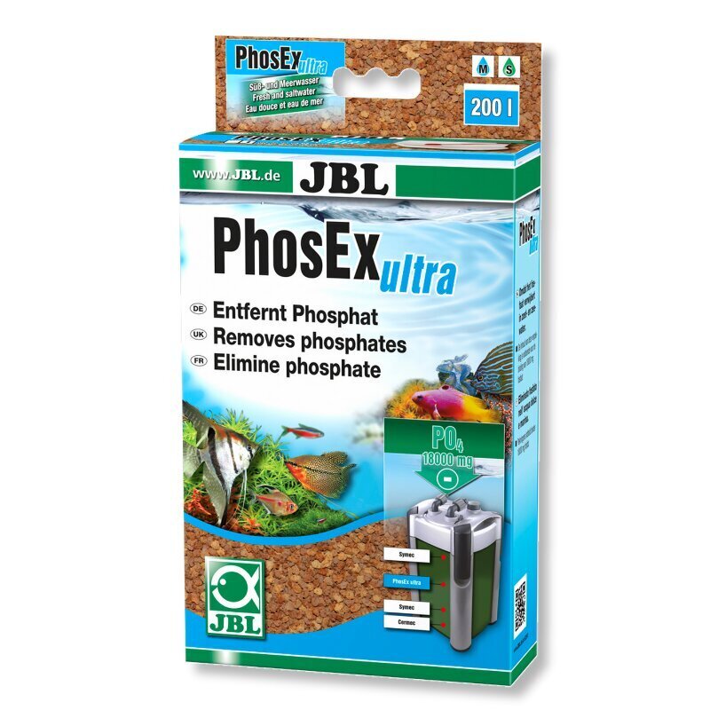 Fosfatus šalinantis užpildas JBL PhosEx ultra, 340 g цена и информация | Akvariumai ir jų įranga | pigu.lt
