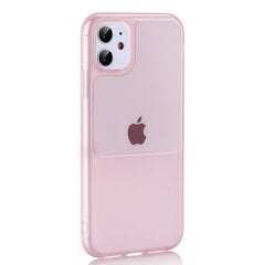 Window case, skirtas Apple iPhone 12 Pro Max, rožinis kaina ir informacija | Telefono dėklai | pigu.lt