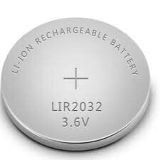 Элемент LIR2032 40mAh литий-ионный 3,6В цена и информация | Батарейки | pigu.lt
