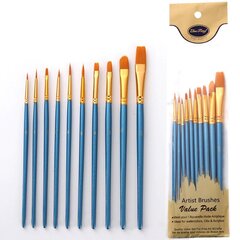 Teptukų rinkinys Artist Brushes, 10 vnt. kaina ir informacija | Piešimo, tapybos, lipdymo reikmenys | pigu.lt