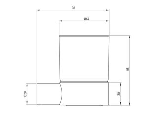 Deante stiklinė Round ADR 0911, Chrome kaina ir informacija | Vonios kambario aksesuarai | pigu.lt