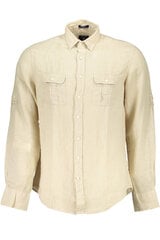 Marškiniai vyrams Gant, smėlio spalvos kaina ir informacija | Vyriški marškiniai | pigu.lt