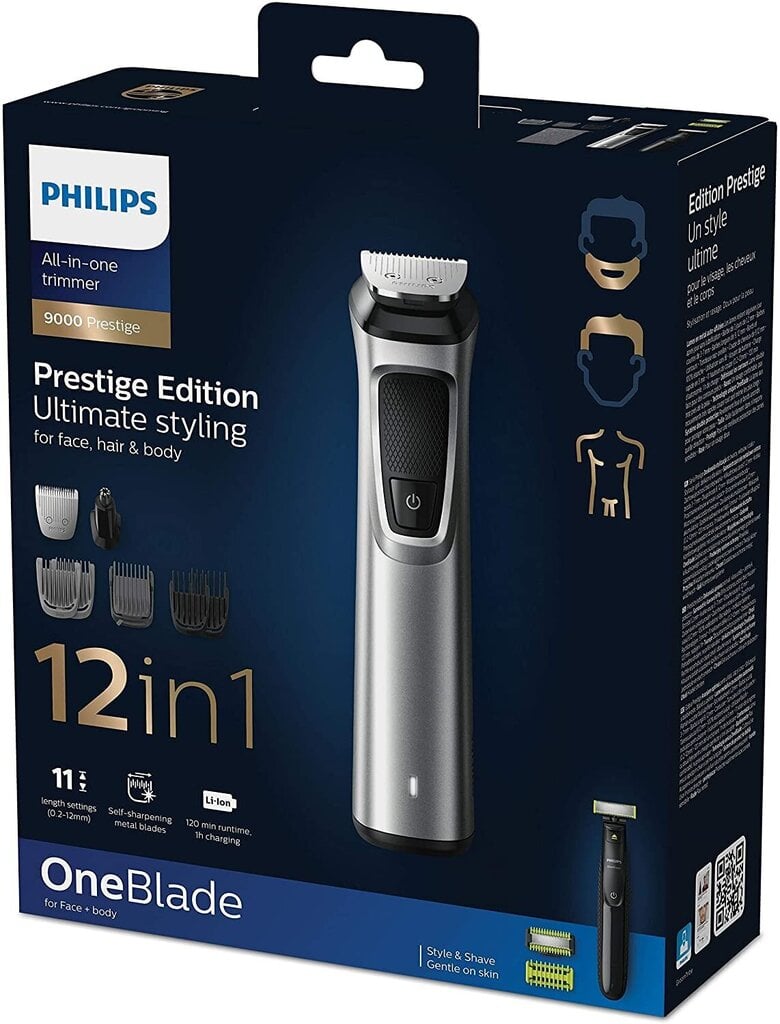 Barzdaskutė Philips MG9720/90PHS kaina ir informacija | Barzdaskutės | pigu.lt